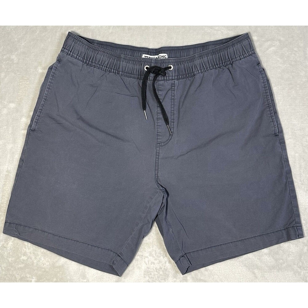 Billabong Larry Layback Men's M Gray Stretch Walk Shorts